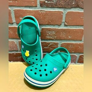 Crocs little boys toddler Croc band,green size 12 toddler